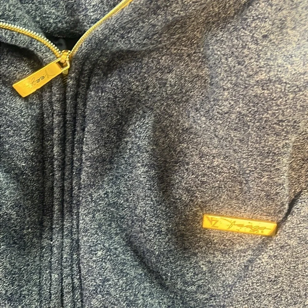 Good Peeza Fleece Full Zip Jacket Men's 2XL Blue Gold Hardware Russia RN90544